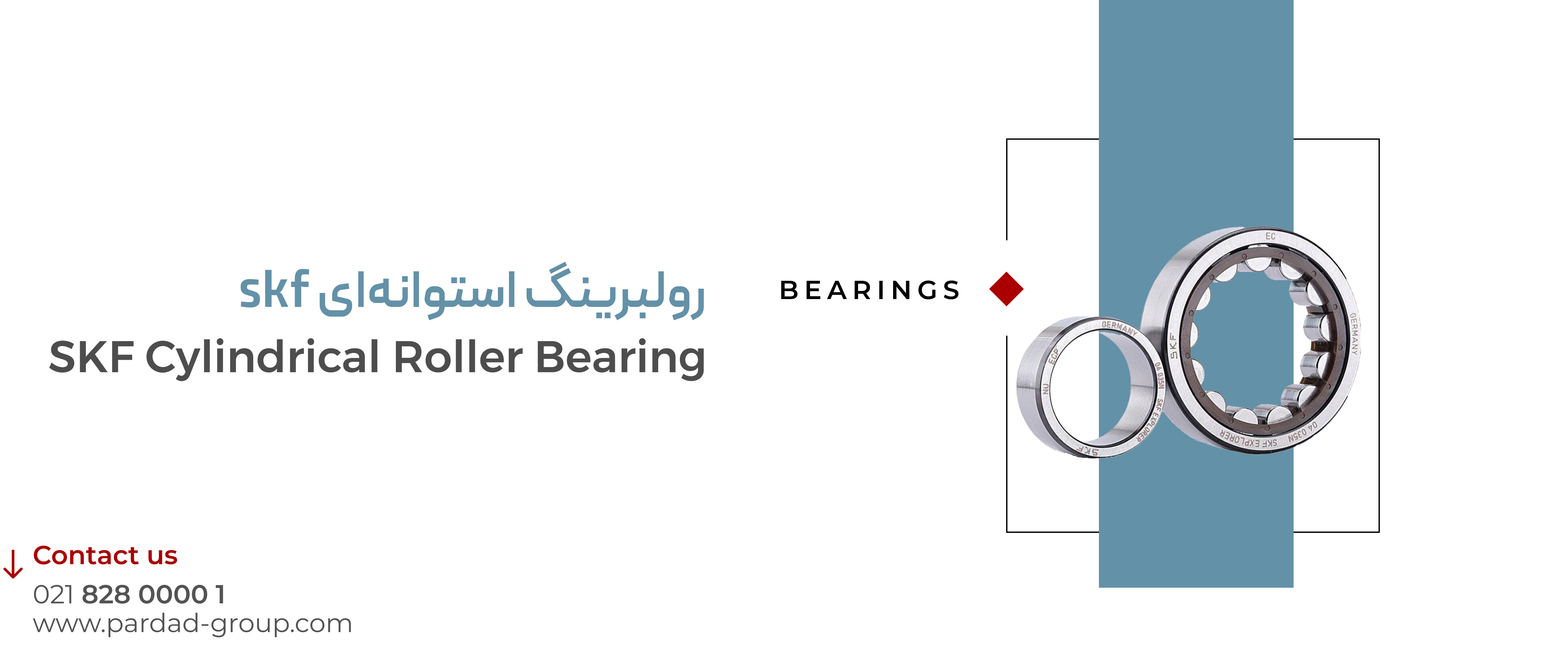 مشخصات فنی انواع رولبرینگ استوانه ای SKF